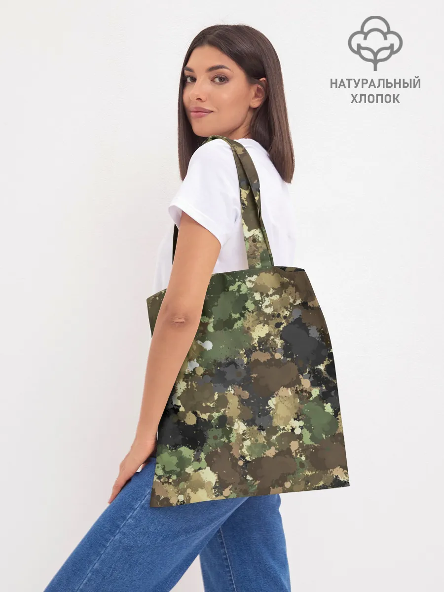 Шоппер база / Камуфляж с кляксами