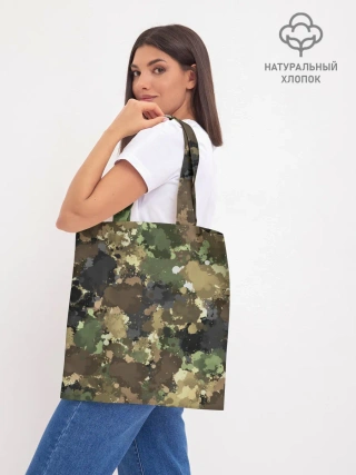 Шоппер база / Камуфляж с кляксами