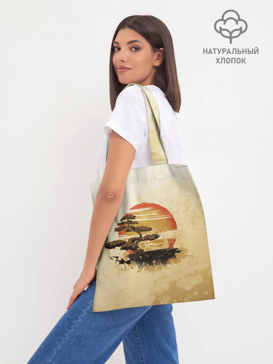 Шоппер база / Дерево на закате