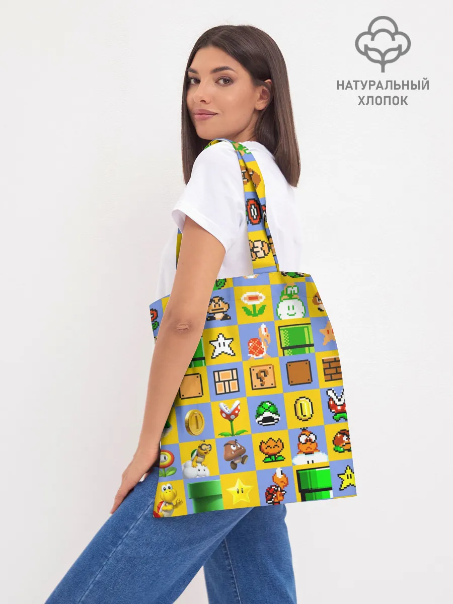 Шоппер база / Super Mario Pop art