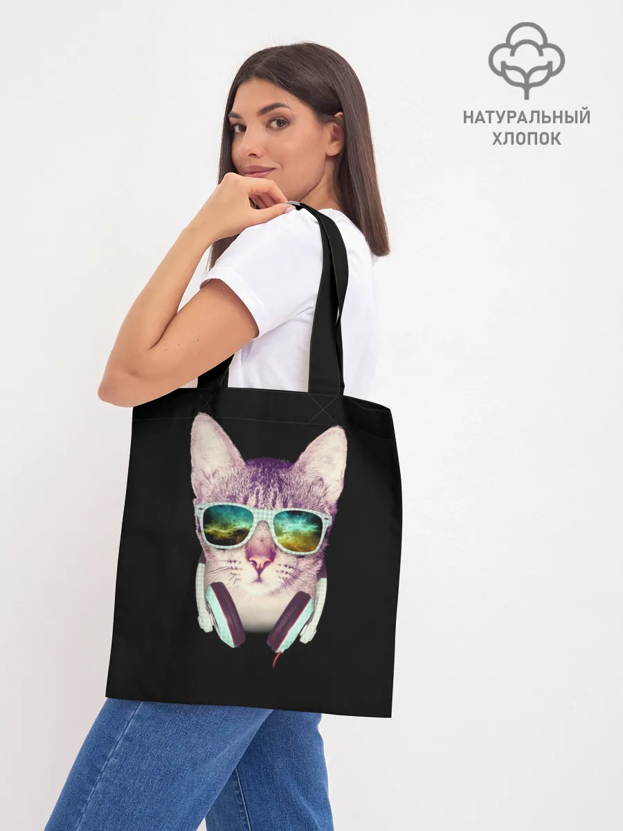 Шоппер база / Кот в Наушниках