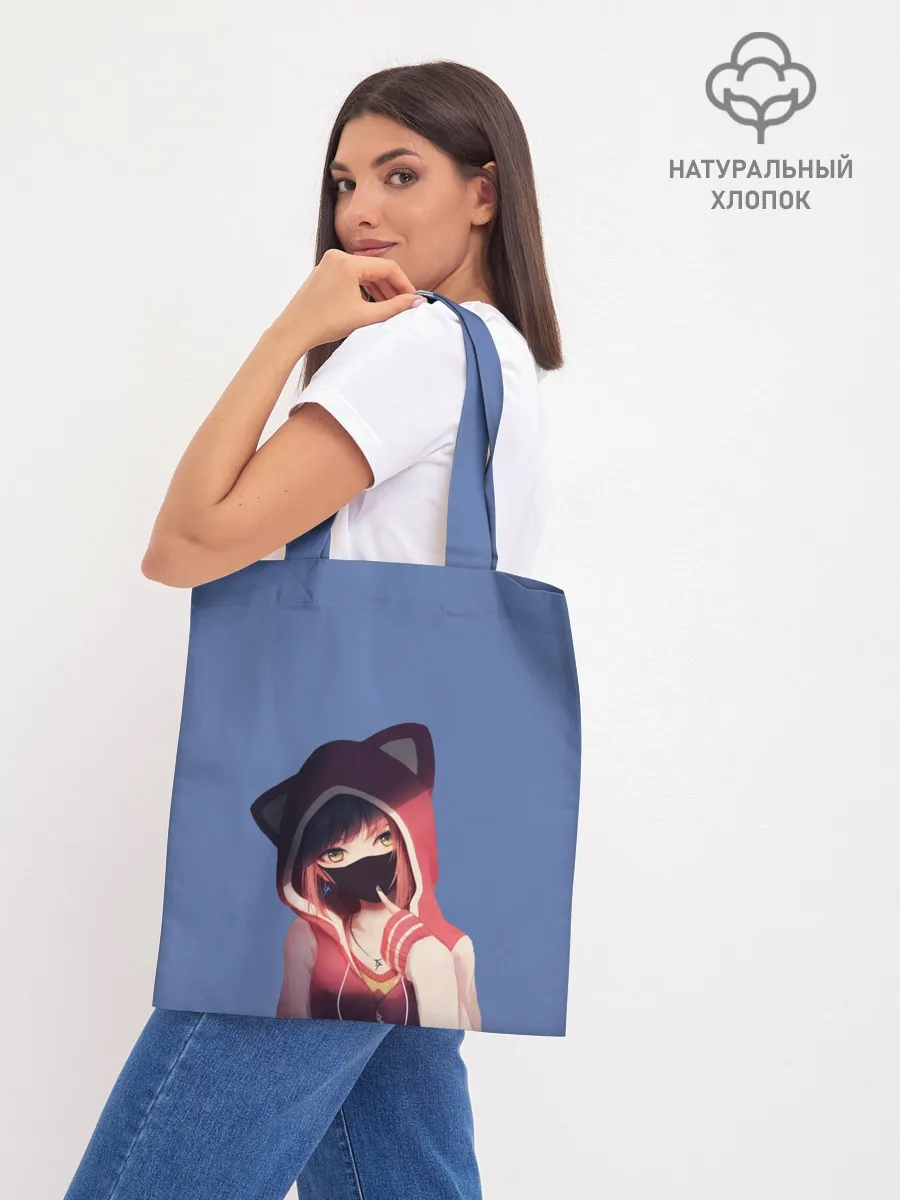 Шоппер база / Аниме девушка в маске с ушками