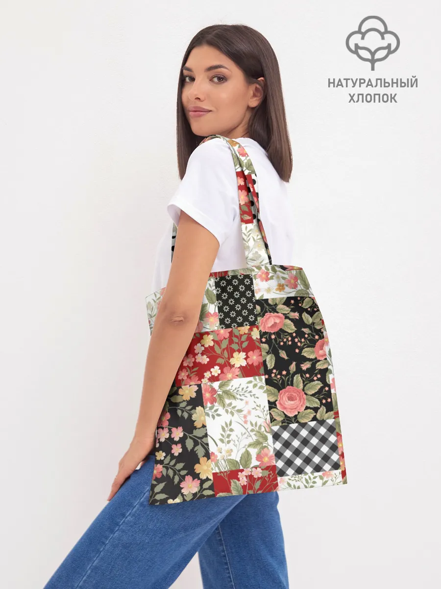 Шоппер база / Лоскутный орнамент