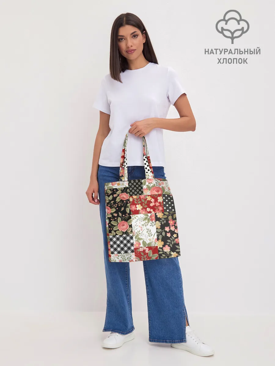 Шоппер база / Лоскутный орнамент