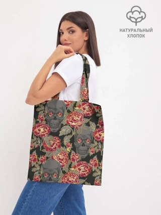 Шоппер база / Черепа и розы