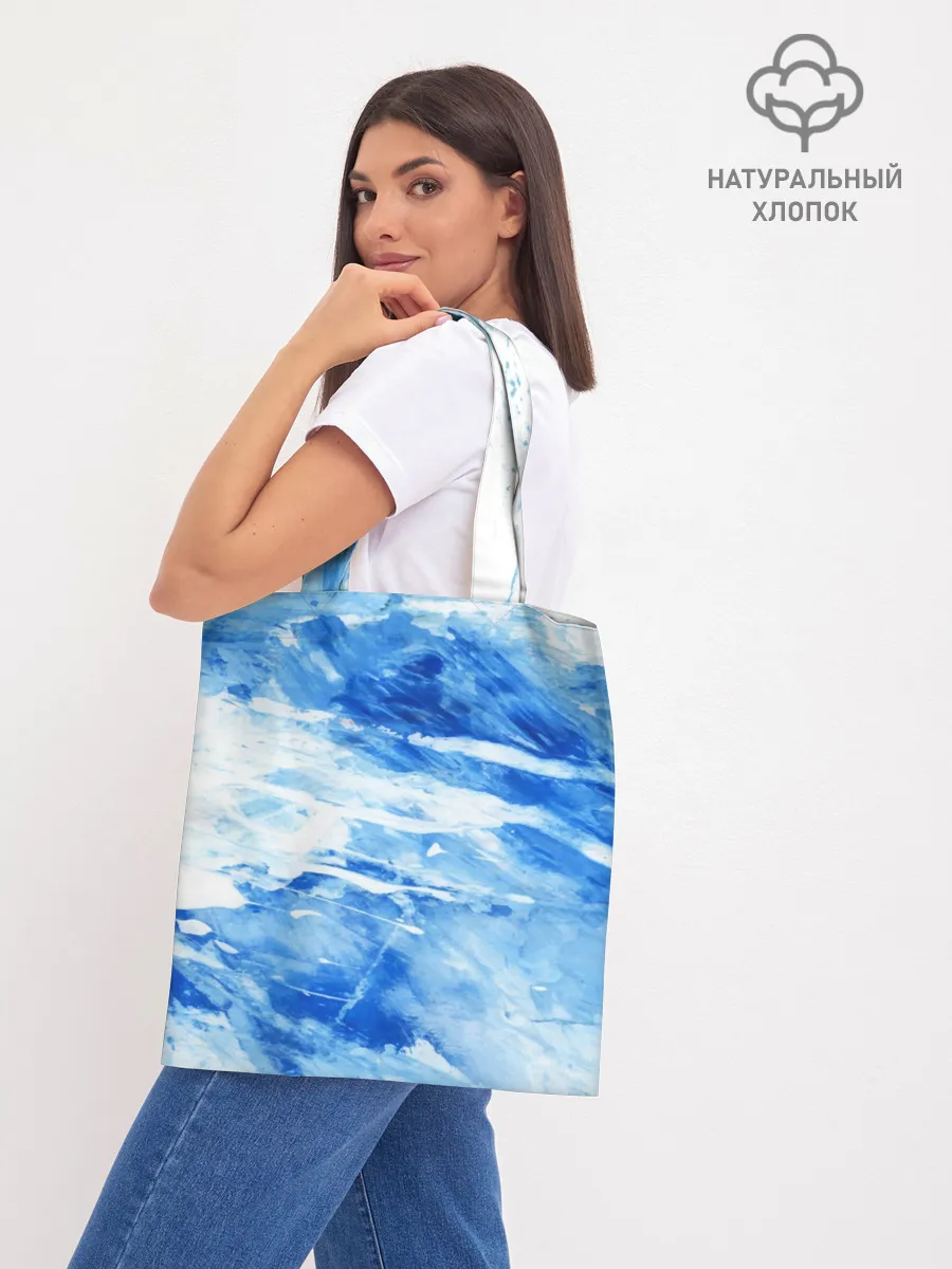 Шоппер база / Вода акварель