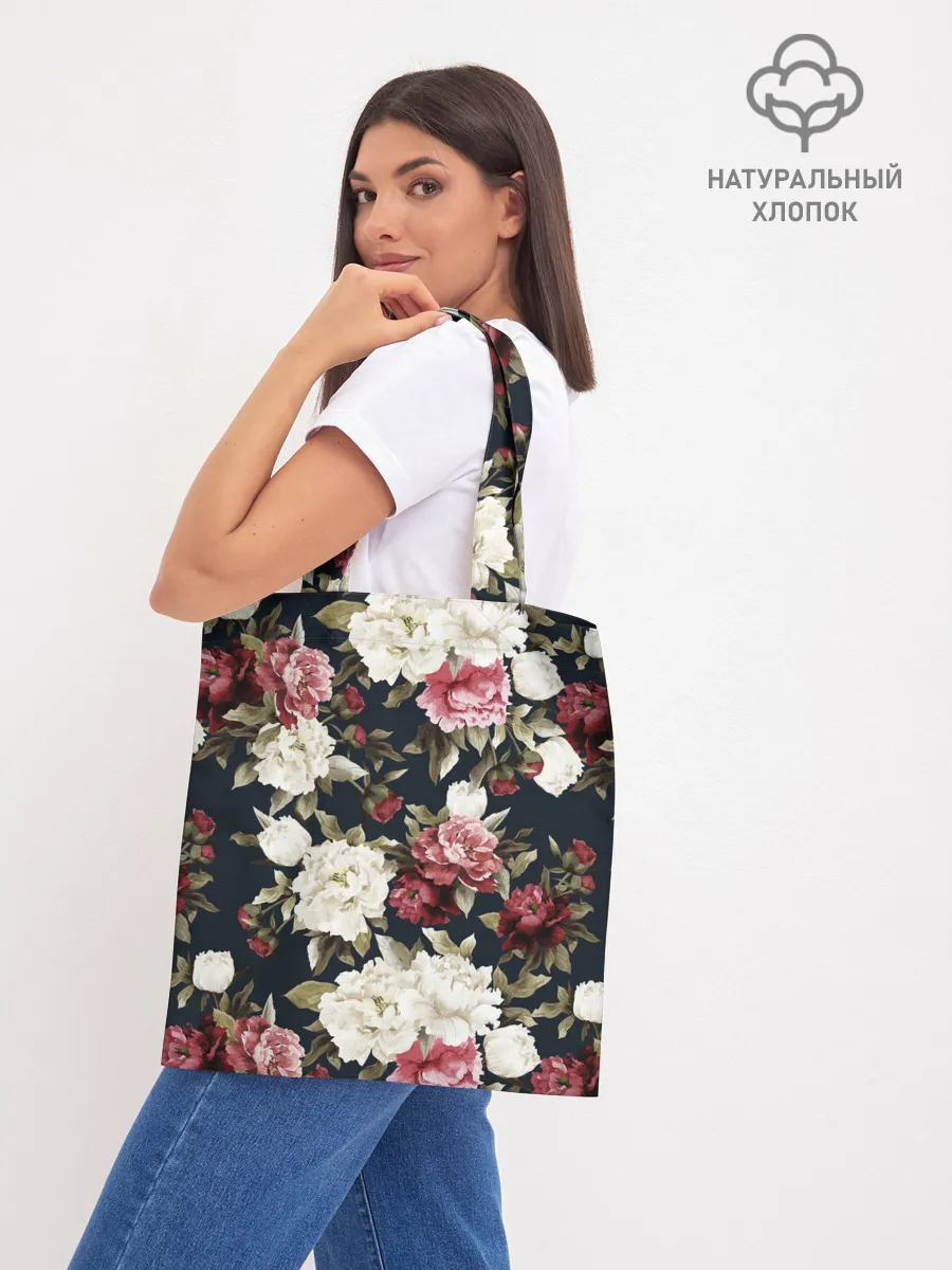 Шоппер база / Акварель, розы