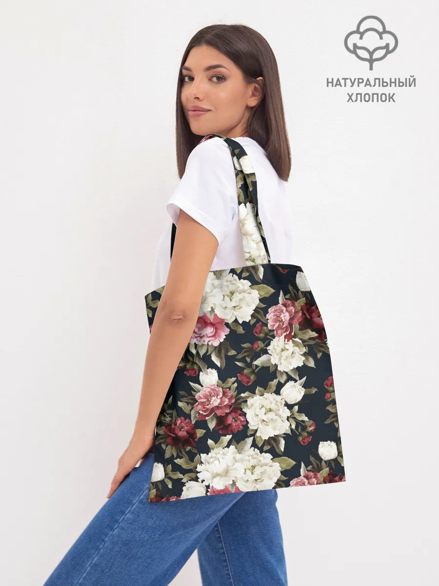 Шоппер база / Акварель, розы