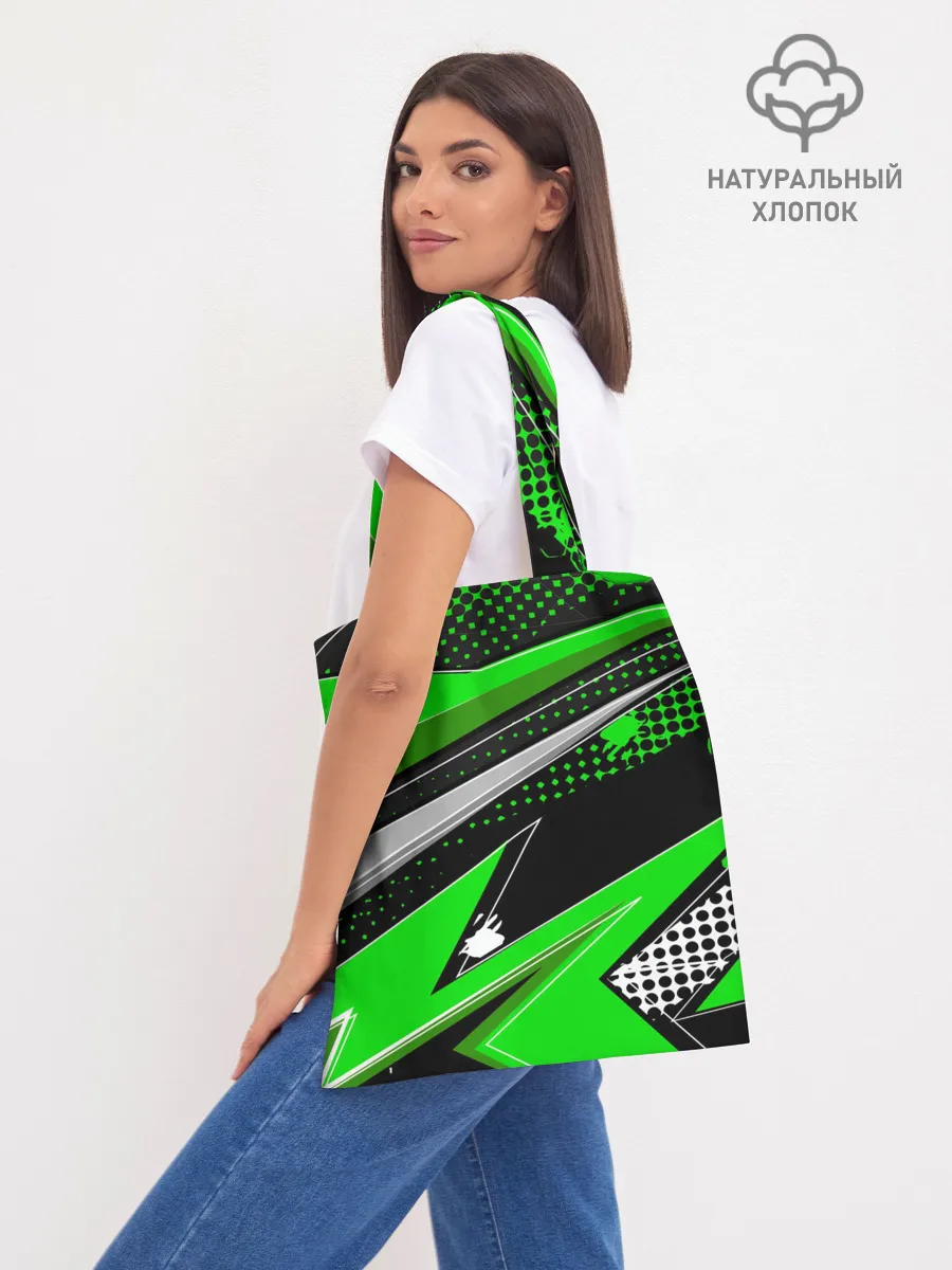 Шоппер база / Зеленая краска