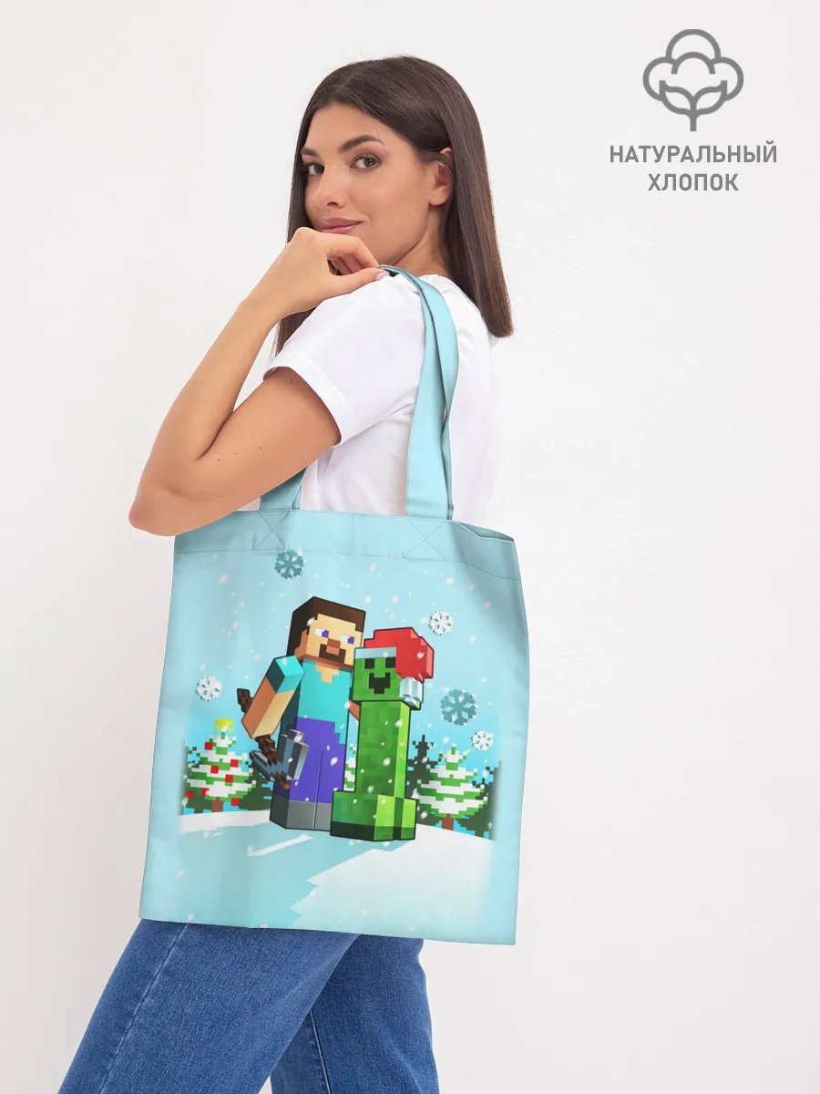 Шоппер база / MINECRAFT НОВОГОДНИЙ