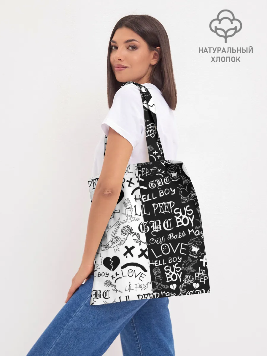 Шоппер база / LIL PEEP LOGOBOMBING | ЛИЛ ПИП