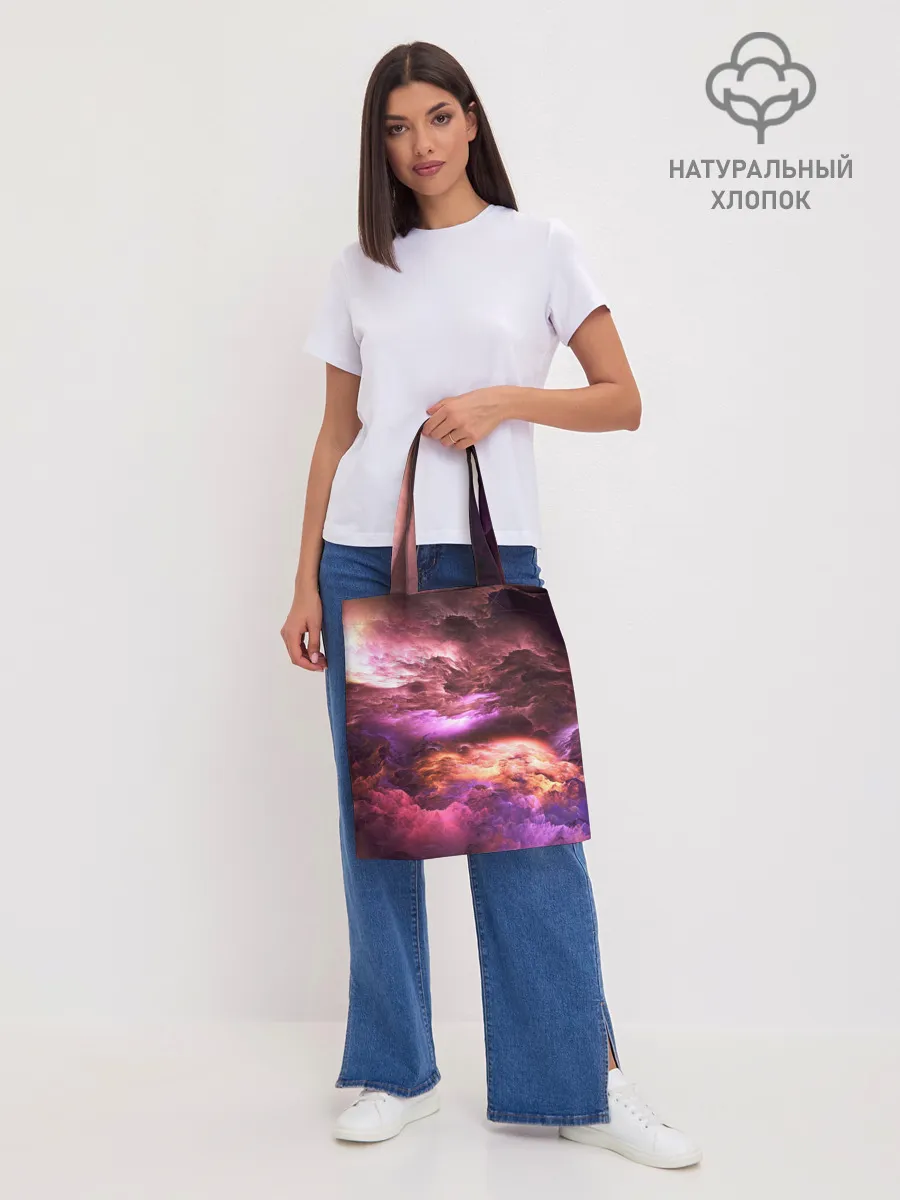 Шоппер база / закат абстракция