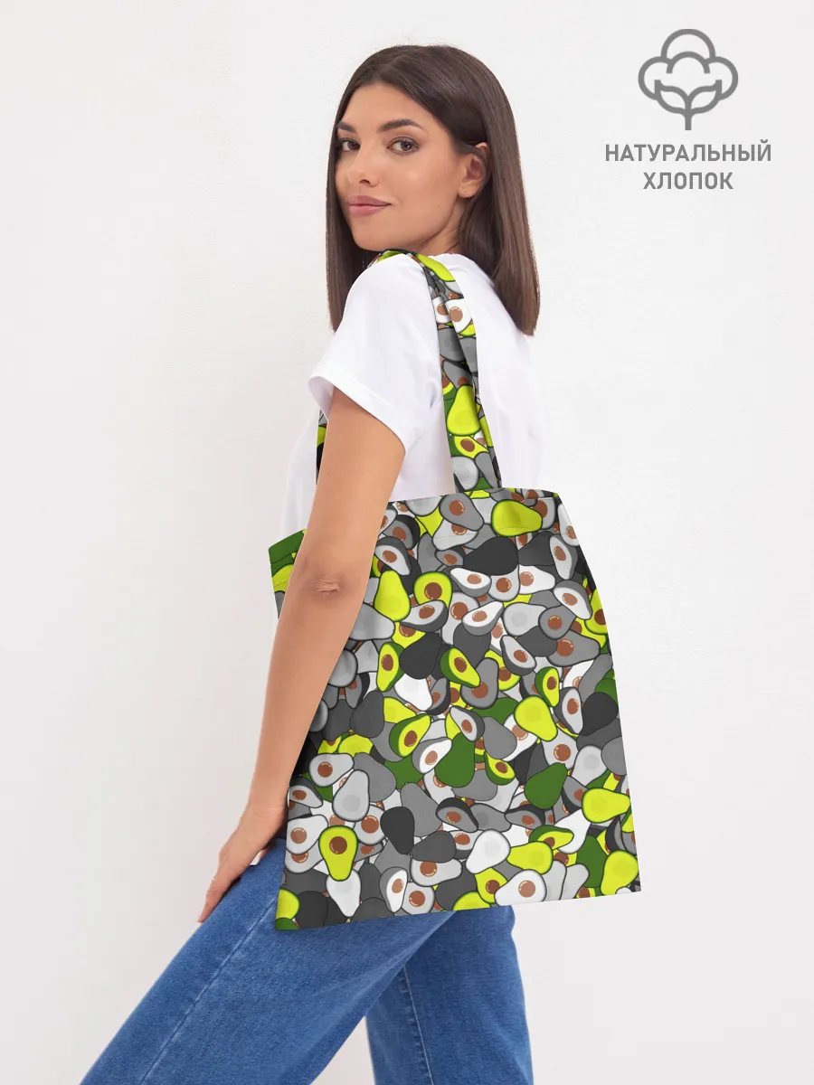 Шоппер база / Камуфляж с авокадо