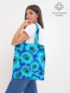 Шоппер база / Голубые хризантемы