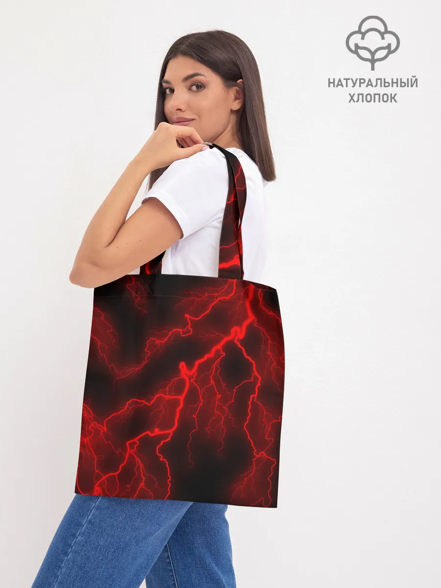 Шоппер база / МОЛНИЯ RED NEON