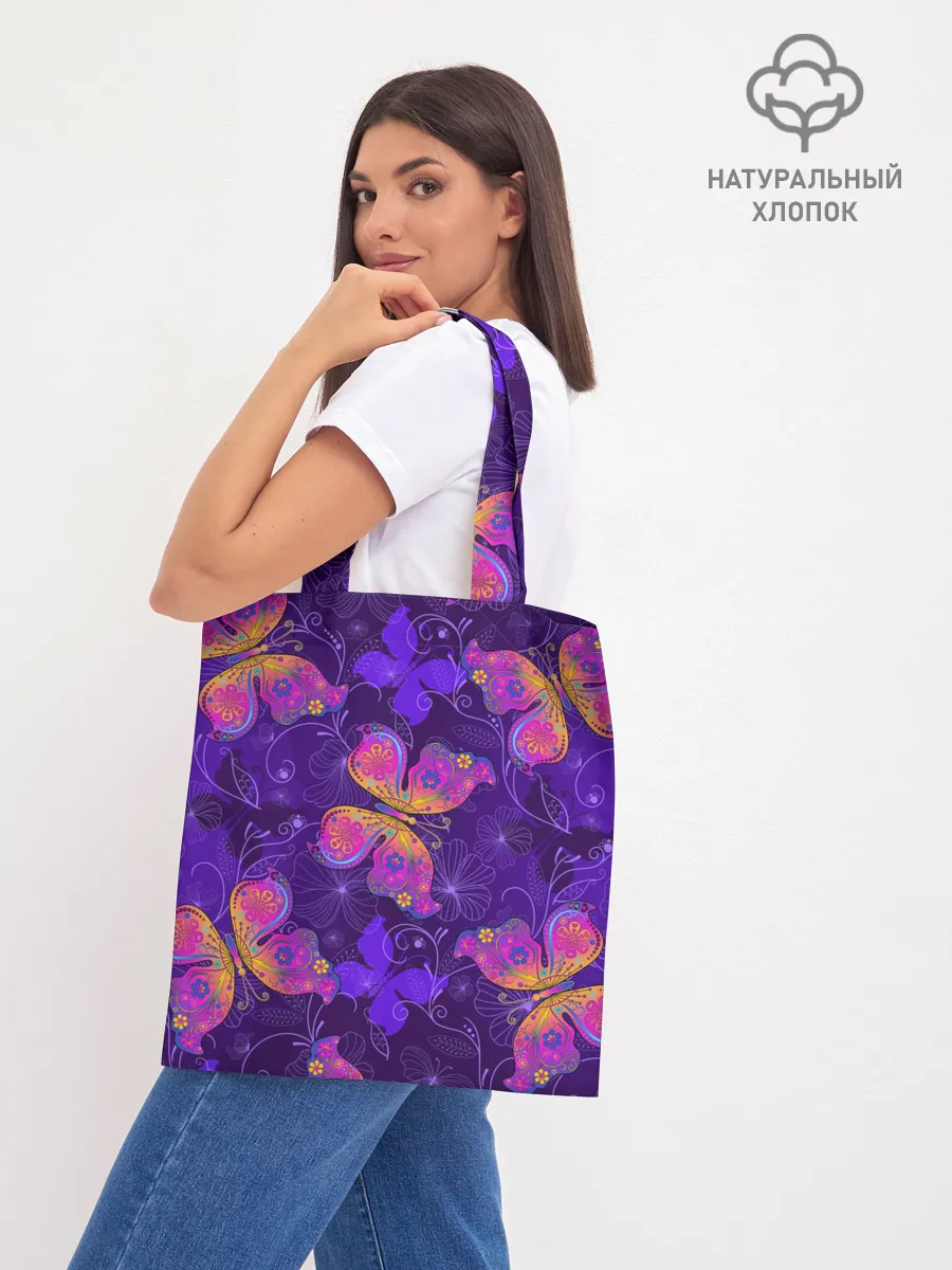 Шоппер база / БАБОЧКИ ПАТТЕРН | BUTTERFLY PATTERN