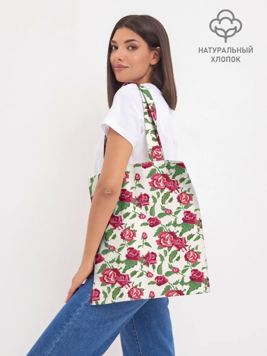 Шоппер база / Цветочный узор