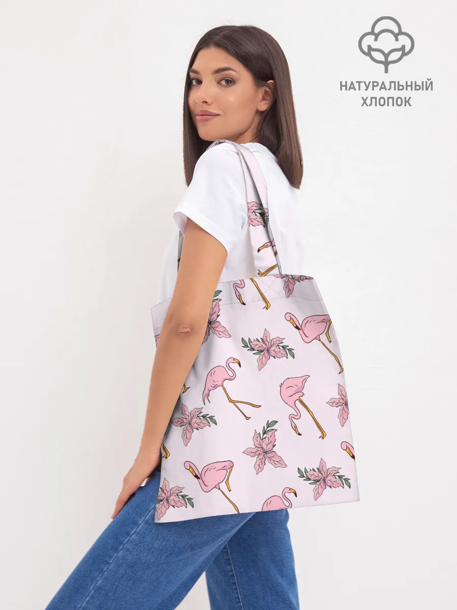Шоппер база / Розовый фламинго
