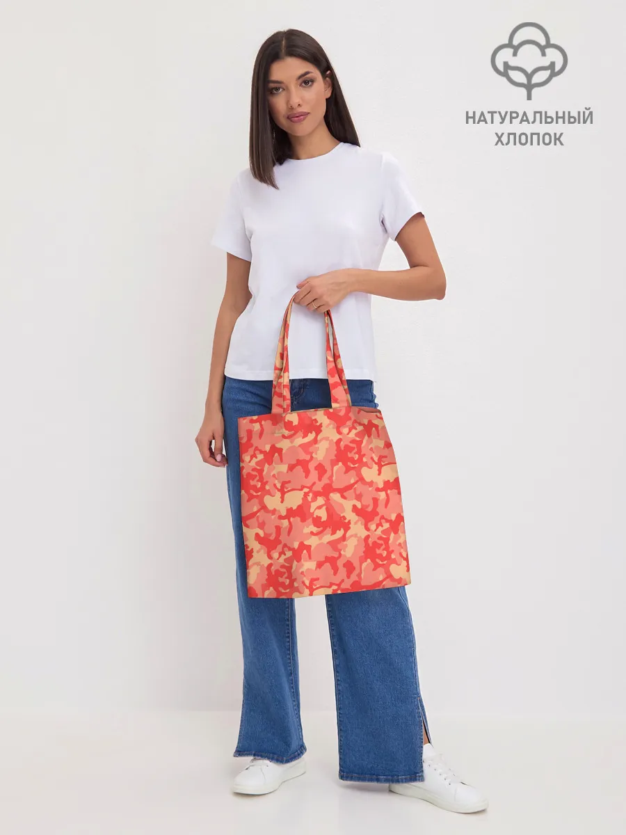 Шоппер база / Оранжевый камуфляж