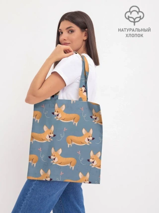 Шоппер база / Корги с бабочкой