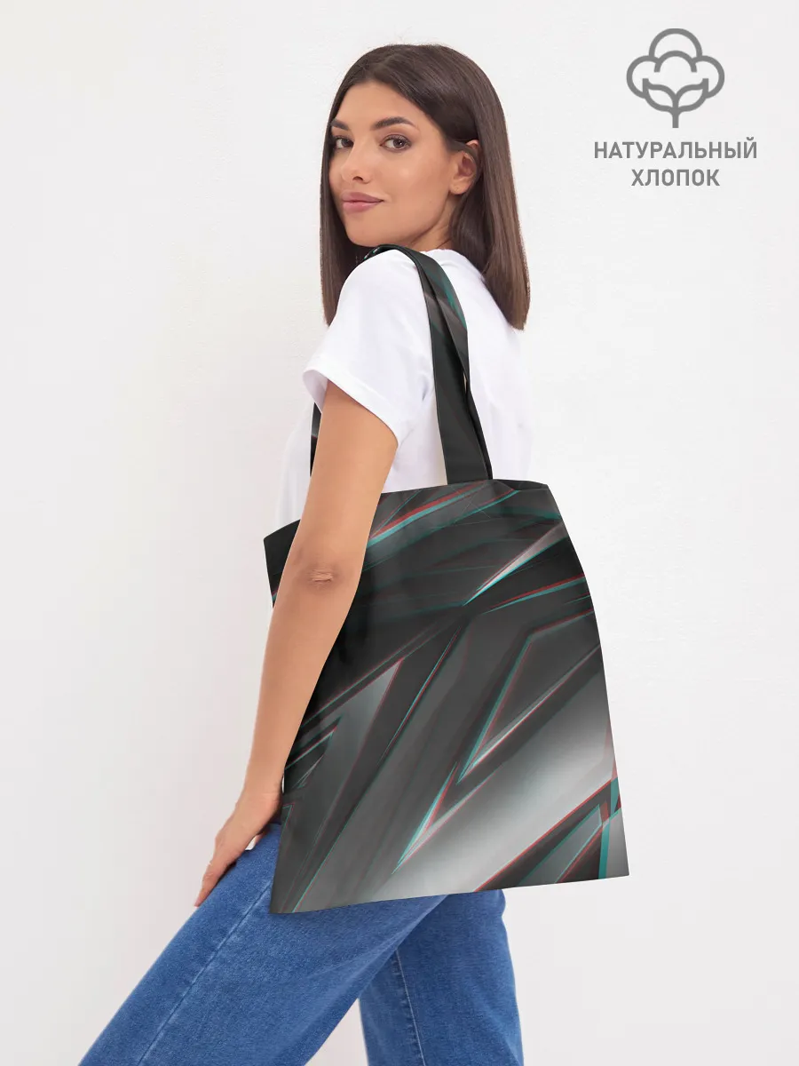 Шоппер база / GEOMETRY STRIPES GLITCH