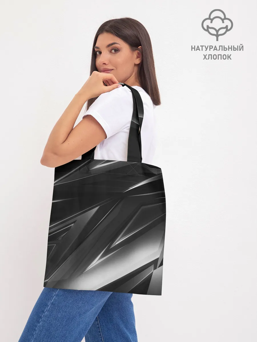 Шоппер база / GEOMETRY STRIPES BLACK & WHITE