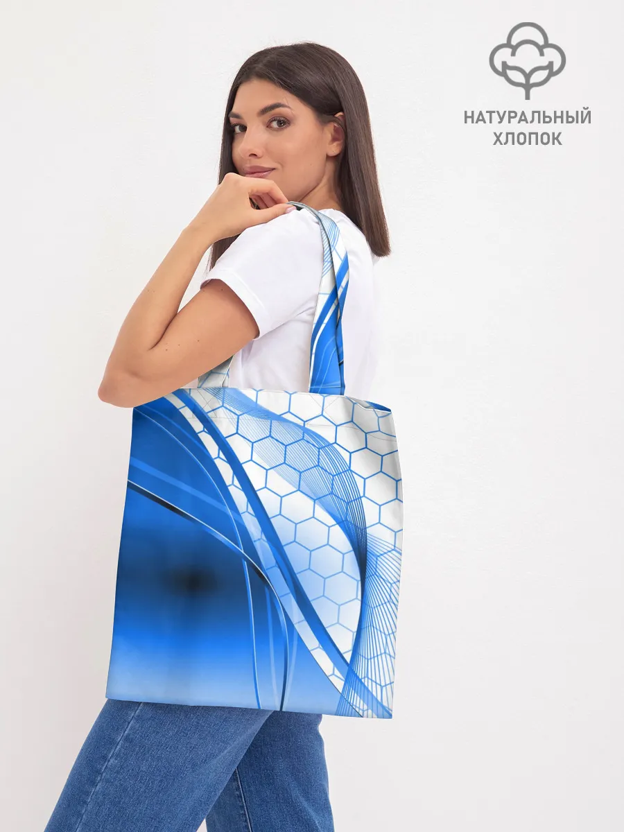 Шоппер база / ABSTRACT BLUE