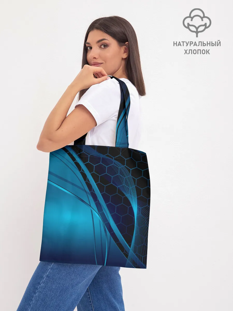 Шоппер база / ABSTRACT BLUE