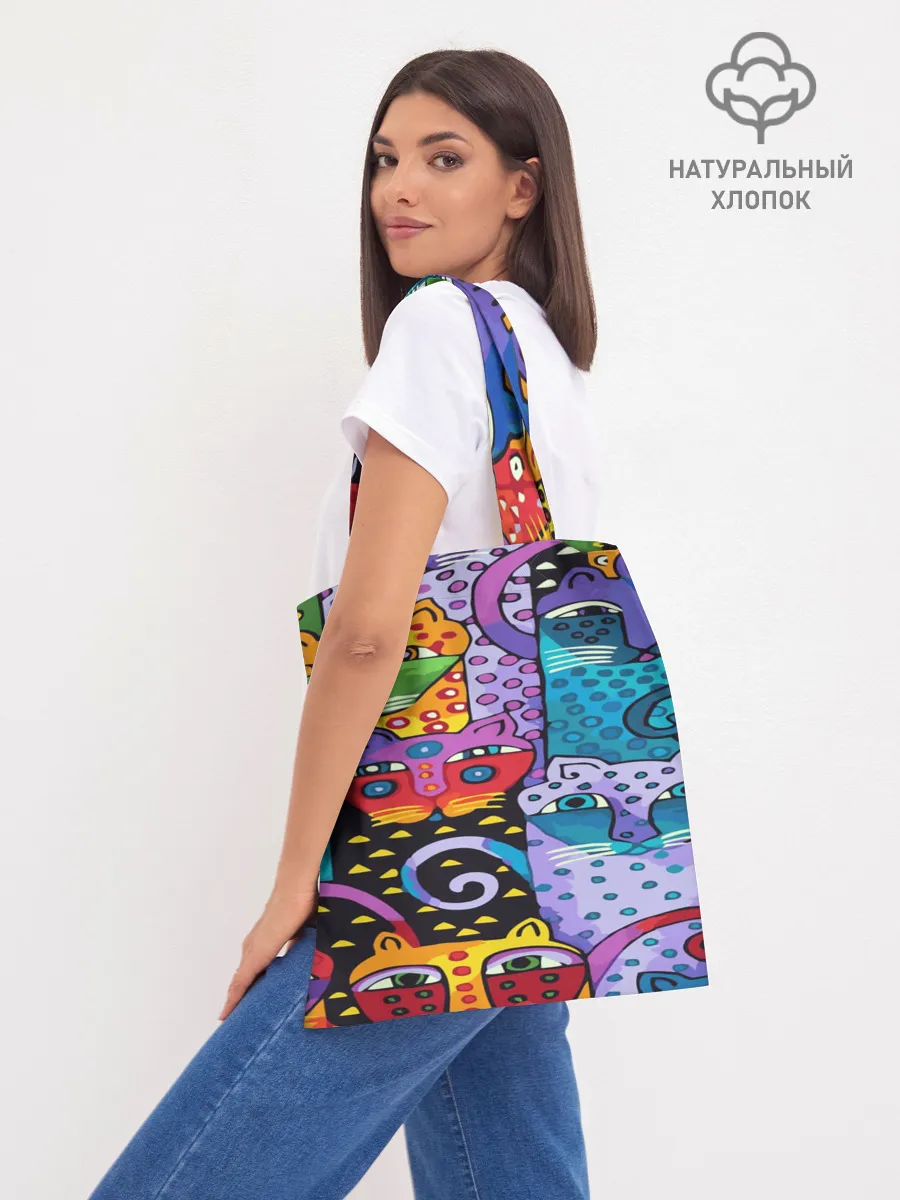 Шоппер база / КОТЯТА ЖИВОПИСЬ