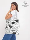 Шоппер база / КОТЫ WHITE