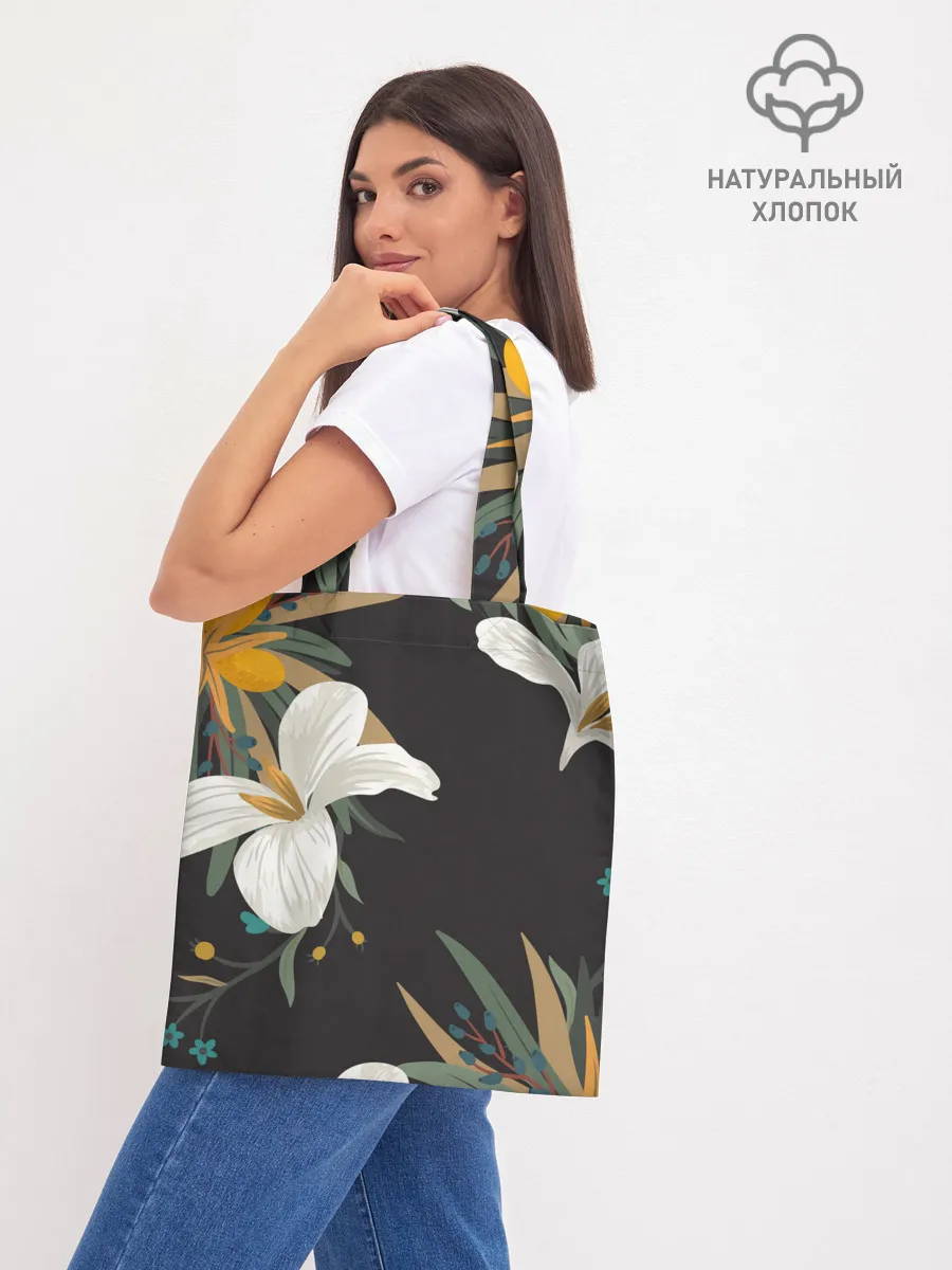 Шоппер база / Цветочный арт