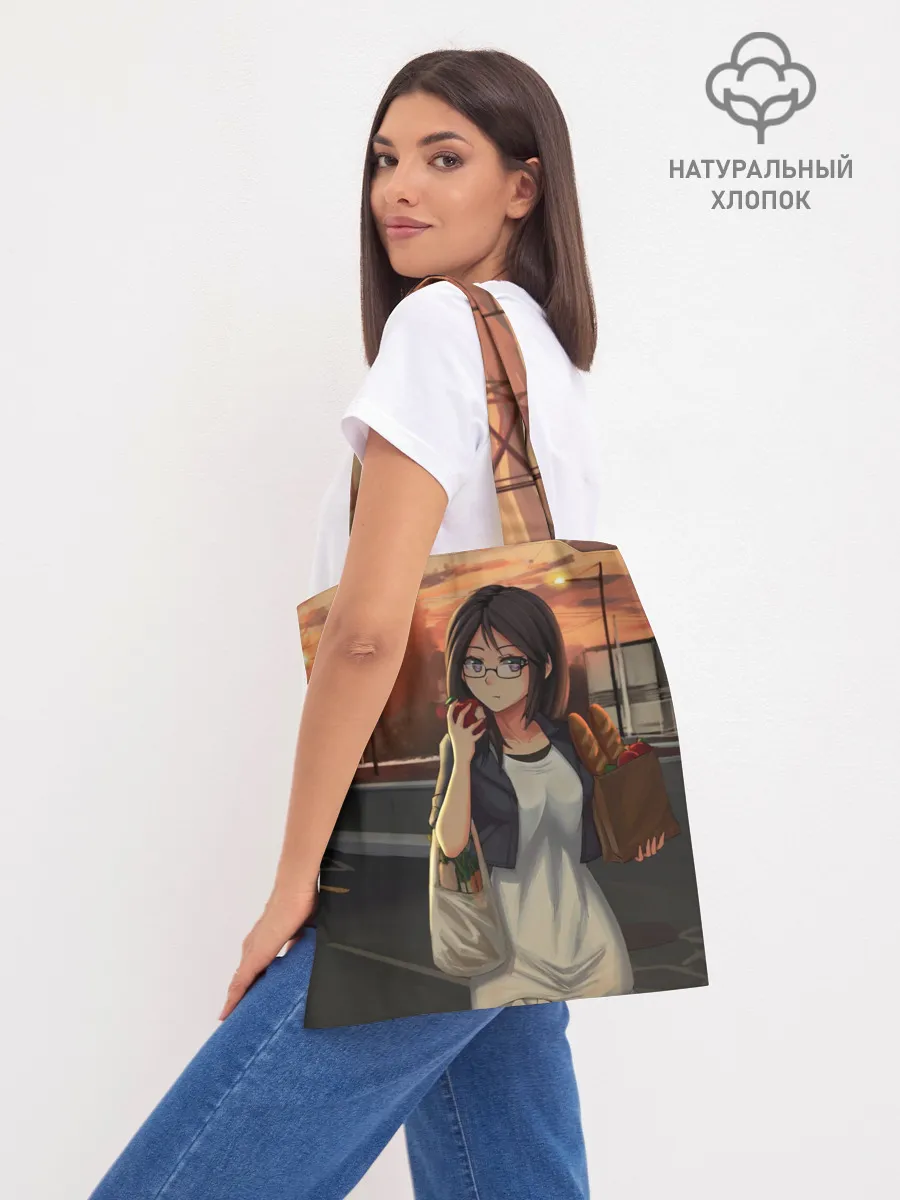 Шоппер база / Девочка с продуктами