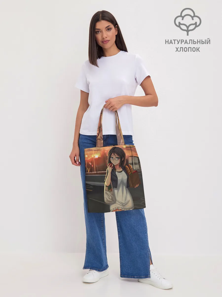 Шоппер база / Девочка с продуктами