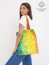 Шоппер база / разноцветный акварель градиент