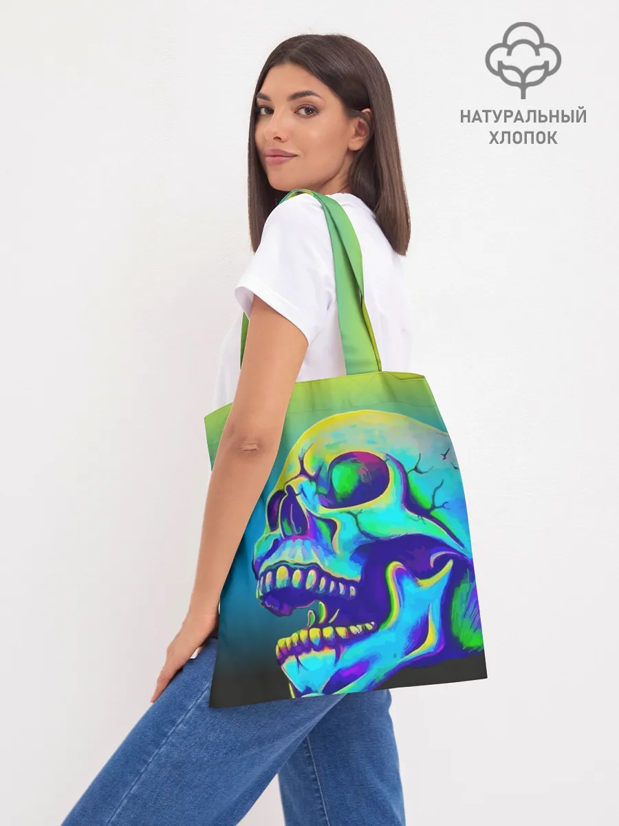 Шоппер база / Neon skull