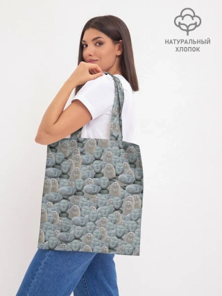 Шоппер база / Каменные лица 3D МЕМ 2020