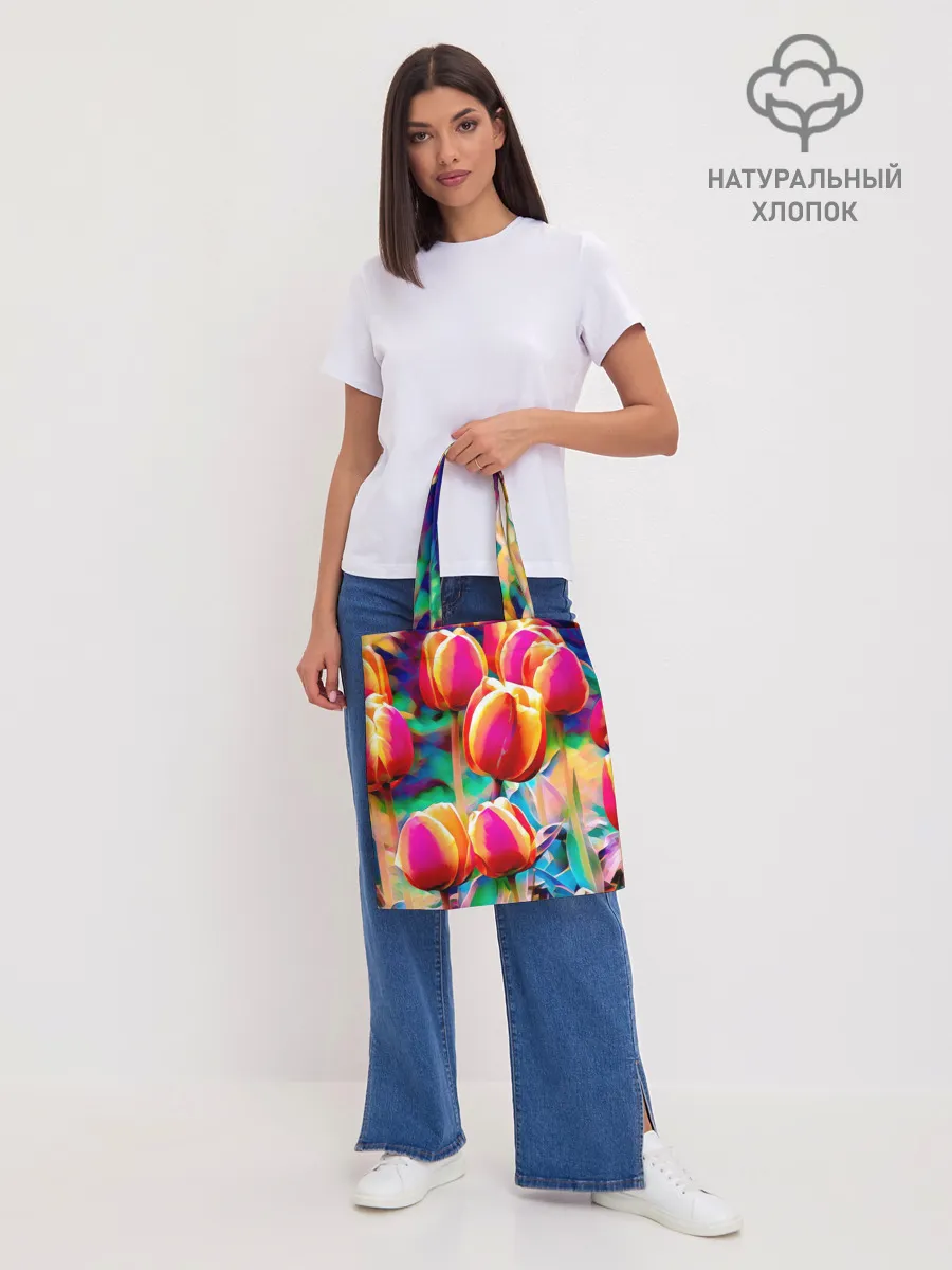 Шоппер база / Тюльпаны