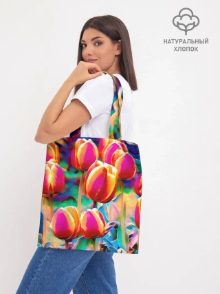 Шоппер база / Тюльпаны