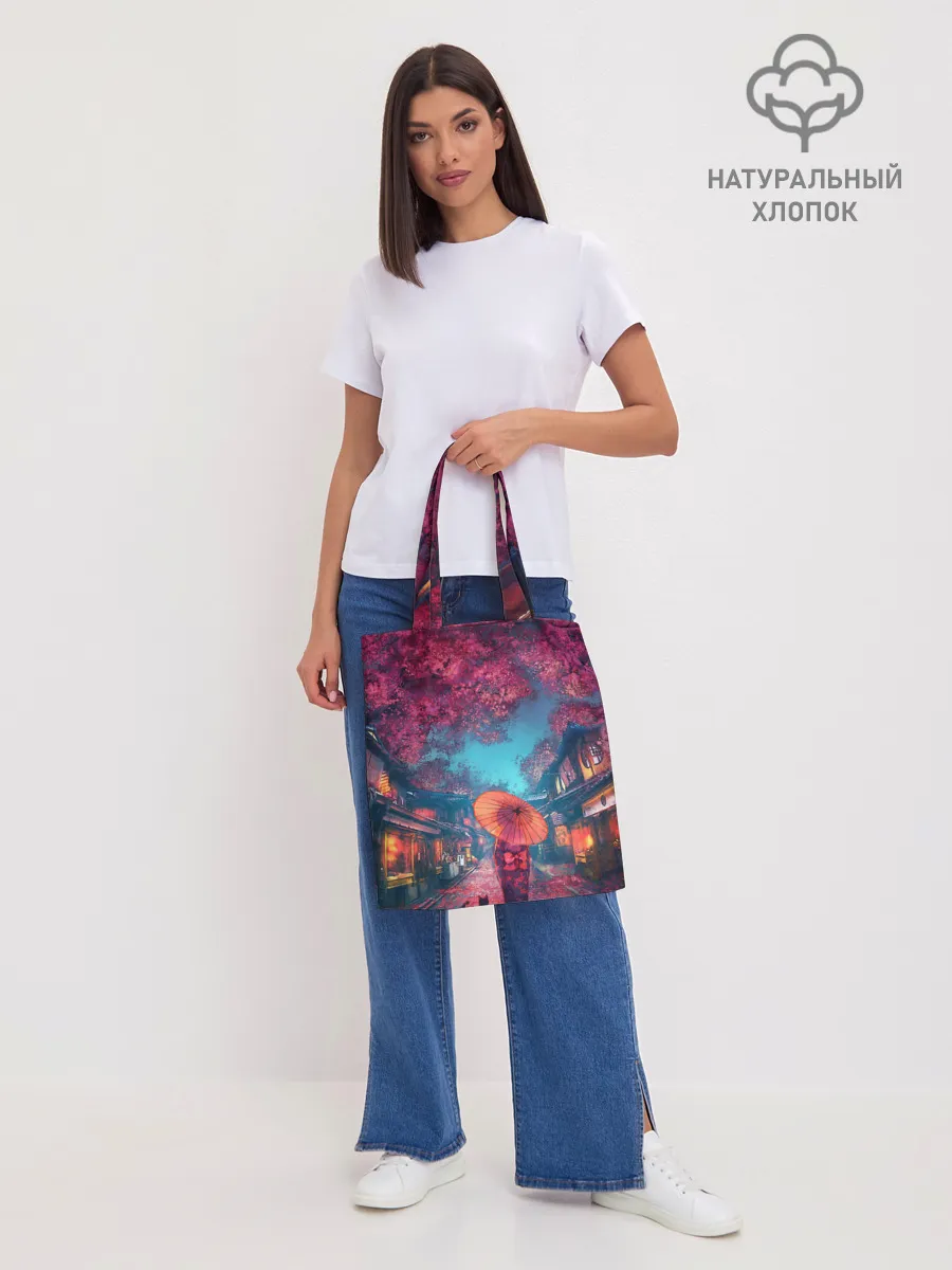 Шоппер база / Фестиваль сакуры кот и гейша