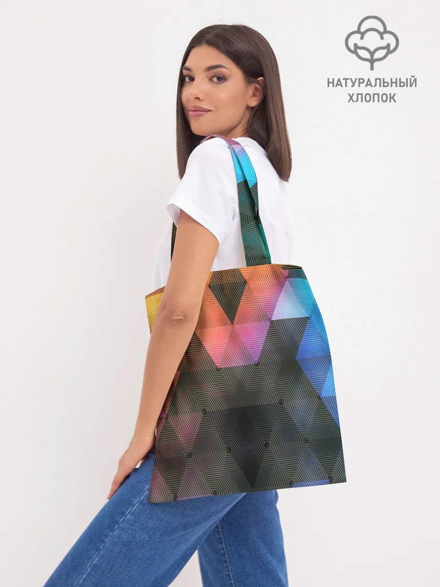 Шоппер база / ТРЕУГОЛЬНИКИ АБСТРАКЦИЯ УЗОРЫ