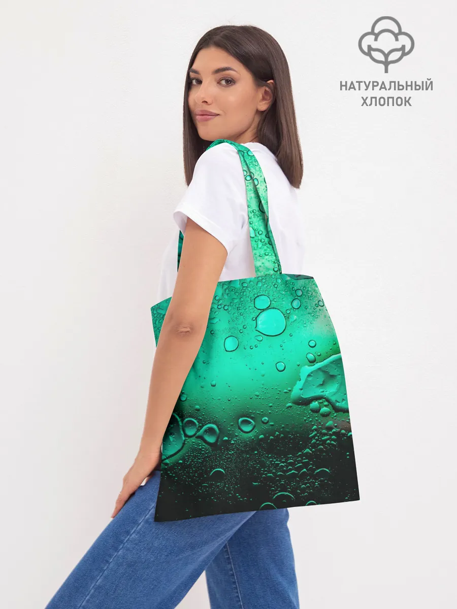 Шоппер база / Зеленые капли клетки