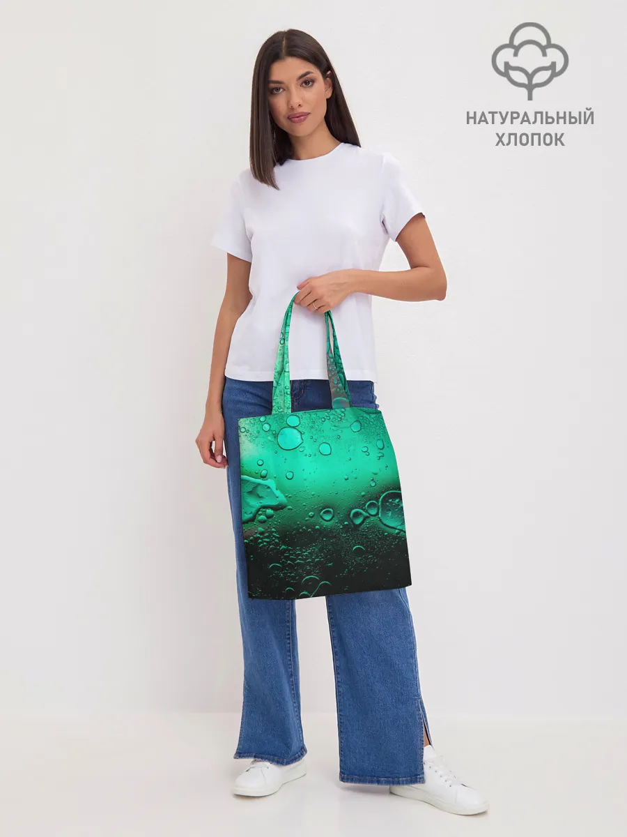 Шоппер база / Зеленые капли клетки