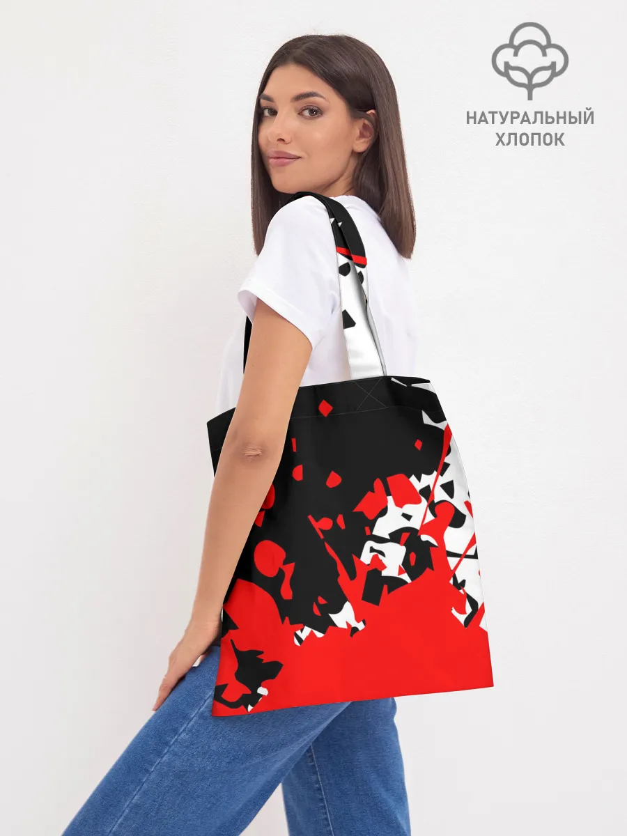 Шоппер база / KILLA красные брызги