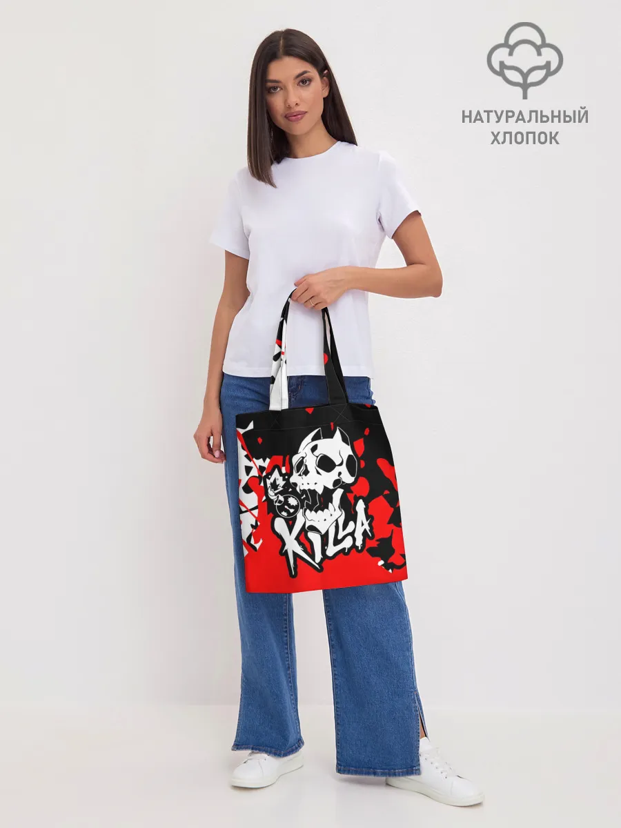 Шоппер база / KILLA красные брызги