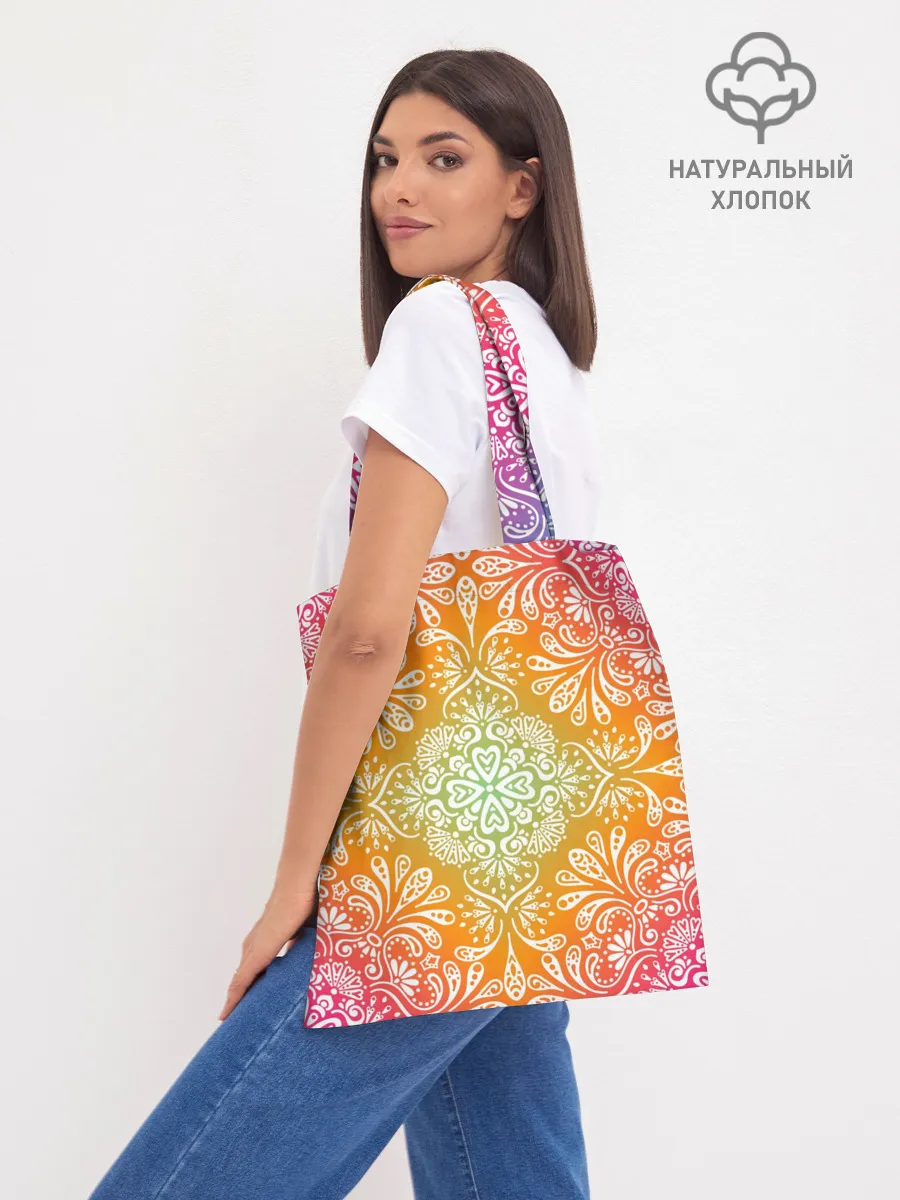 Шоппер база / Цветочный узор