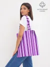 Шоппер база / Фиолетово-чёрные полосы