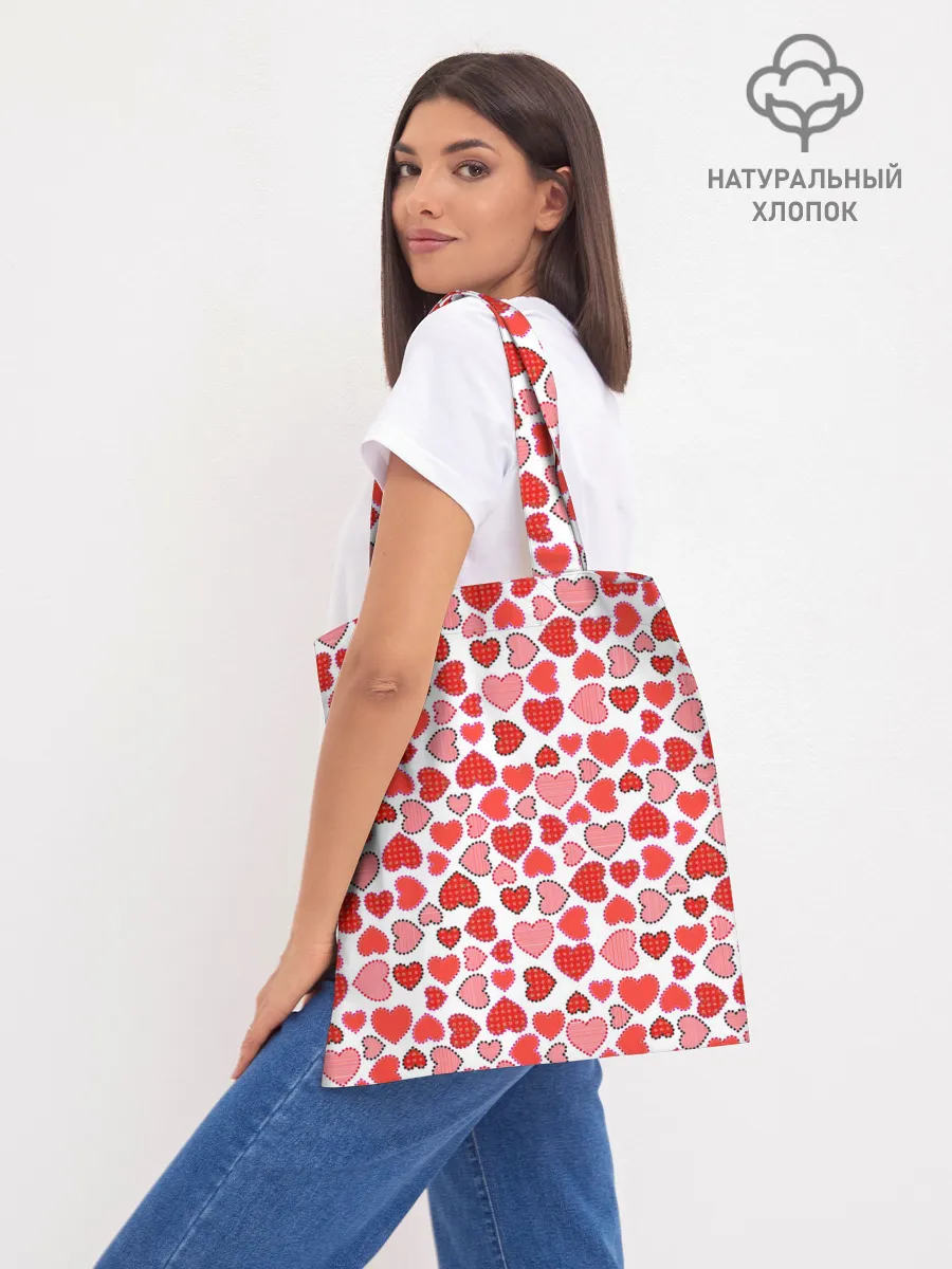 Шоппер база / Сердечки паттерн