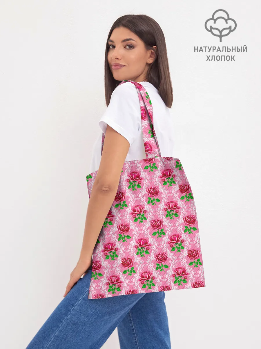 Шоппер база / Декор из нежных роз