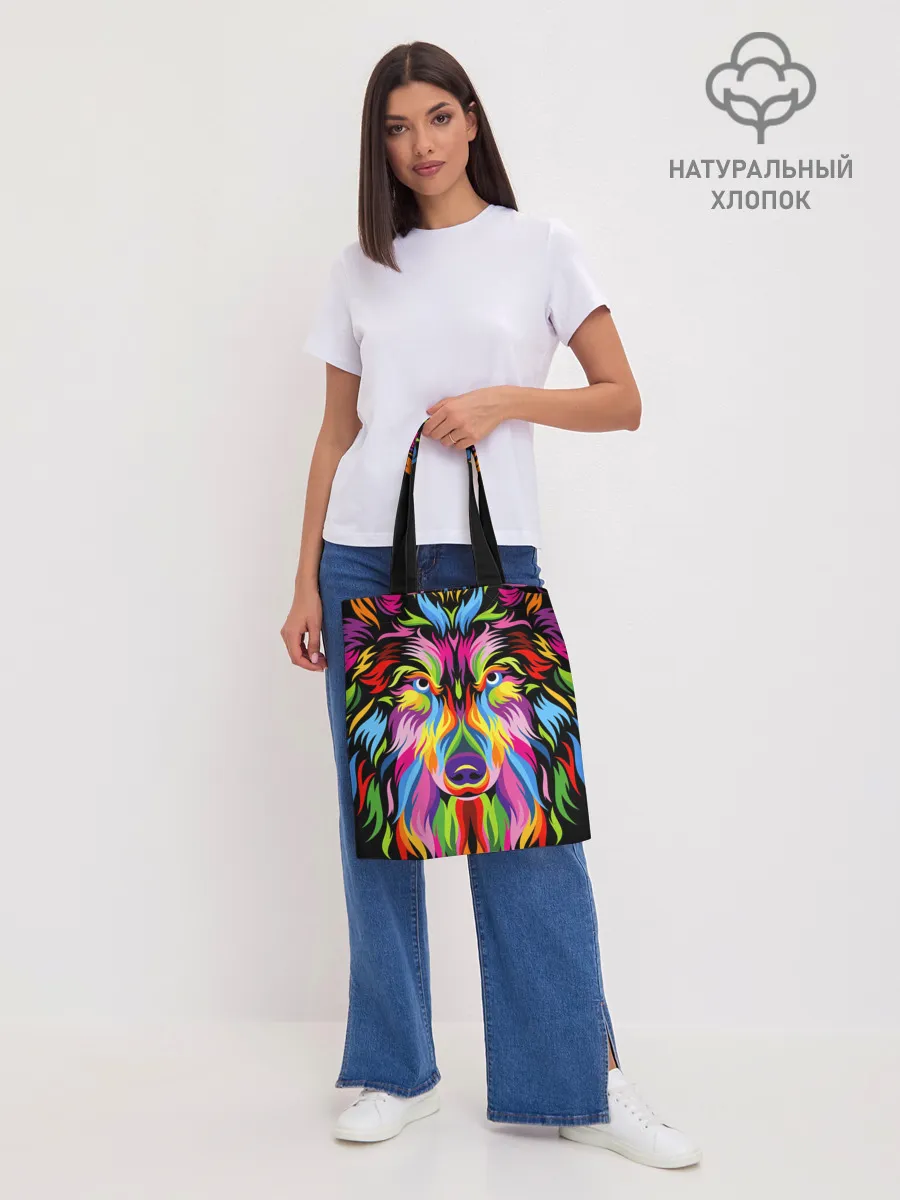 Шоппер база / Neon wolf