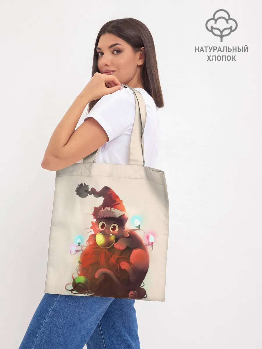 Шоппер база / Новогодний кот